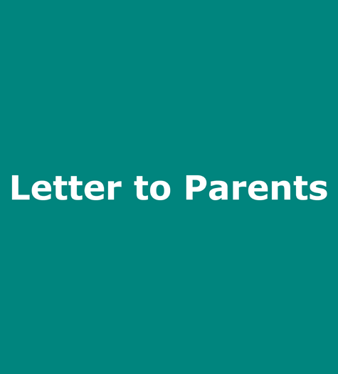Letter to Parents 12/09/2022