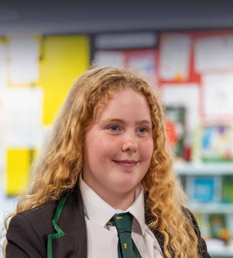 Photo of Helsby High student smiling.